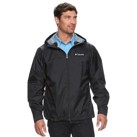 columbia weather drain rain jacket